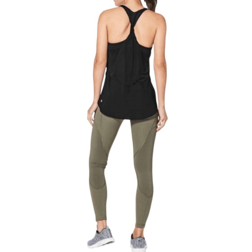 LULULEMON ATHLETICA Twist & Train Tank in Black Size 4